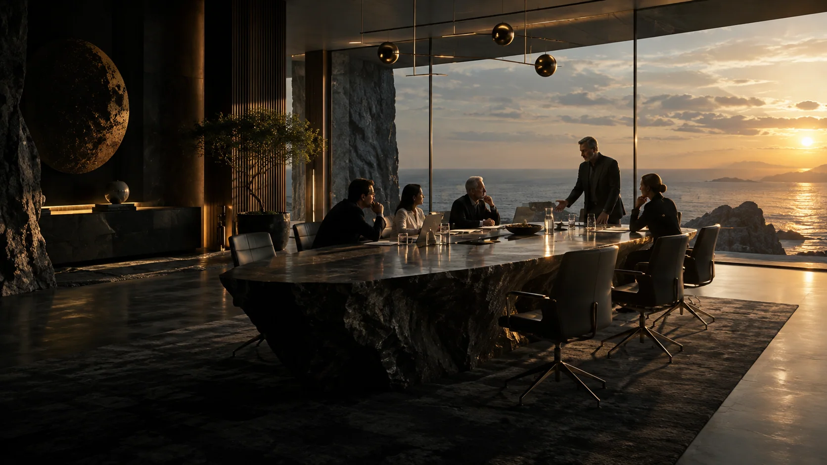 An imagined global research strategy room